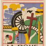 1923. La Roue, réalisation Abel Gance, affiche Fernand Léger